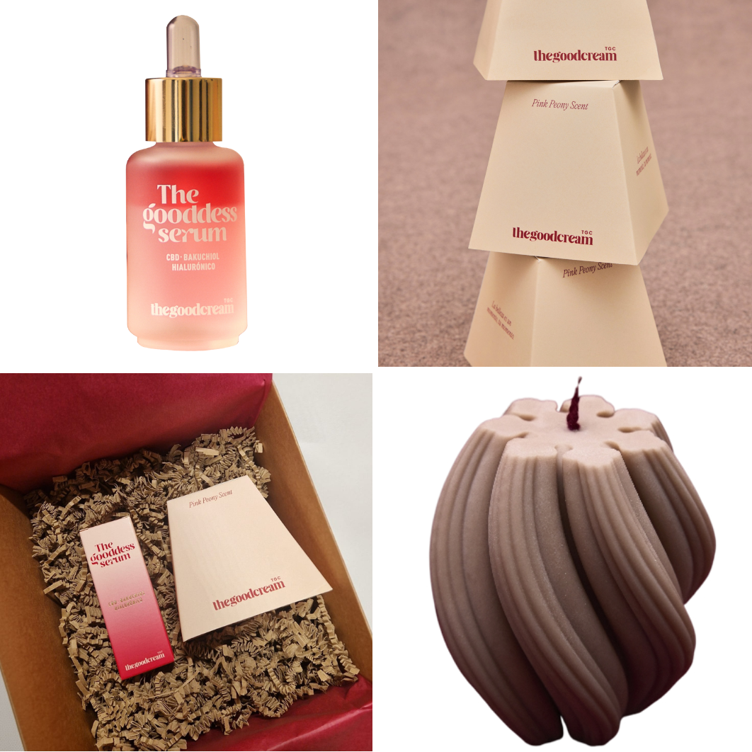 Set Glow & Calm : The Gooddess Serum + Vela Aromática