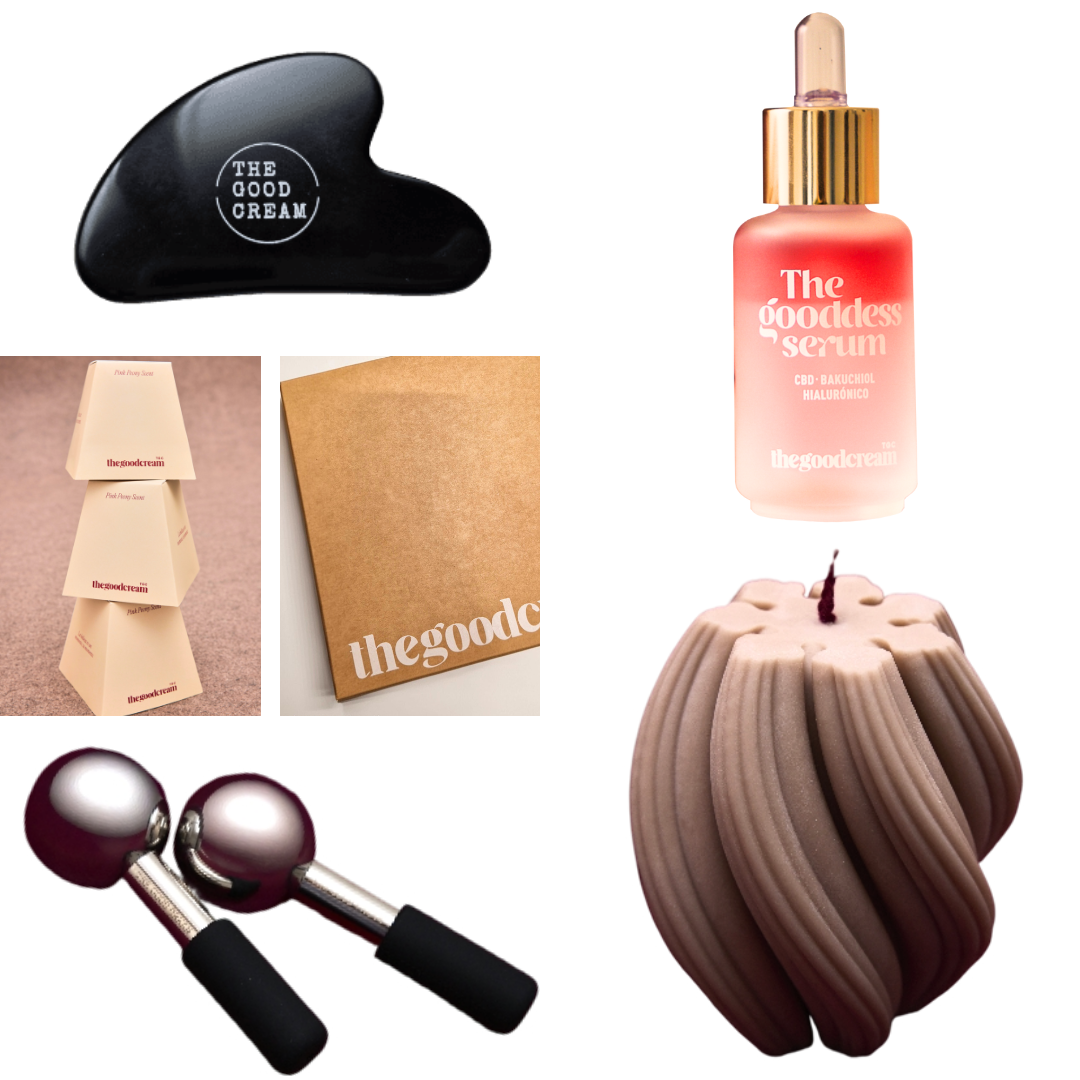 Set Full Ritual: The Gooddess Serum + Vela aromática + Gua Sha + Ice Globes