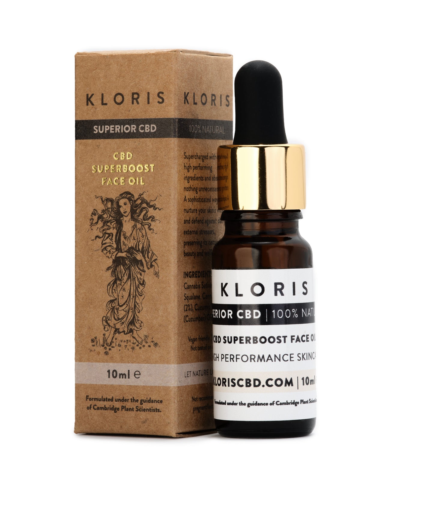 Aceite facial superboost CBD de Kloris